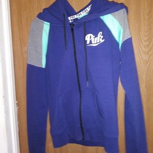 VS Pink full zip hoody size s/p